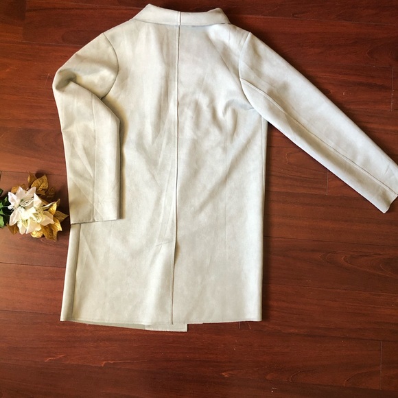 HYFVE Faux Suede Coat, Front Pockets, Oversized, Open Front, Sz. M/NWOT - Picture 8 of 16